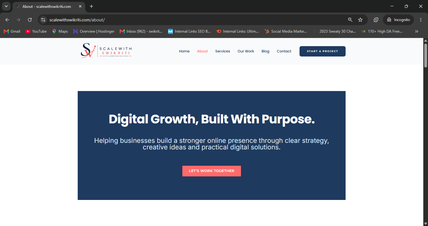 Scale With Swikriti about page